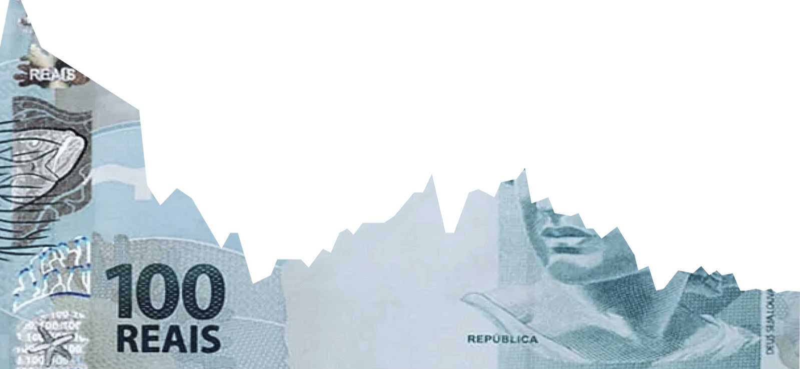 Imagem de um gráfico com uma nota de 100 reais, representando a desvalorização do real frente ao dólar, e como a iFin Capital oferece o suporte necessário para enfrentar esse cenário.F